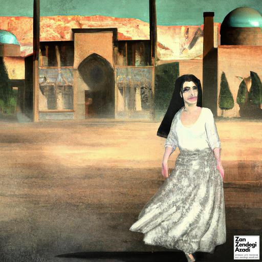 یک زن, ایستادن, خیابان
