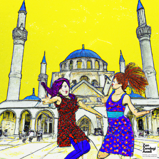 دو زن, رقصیدن, فروشگاه