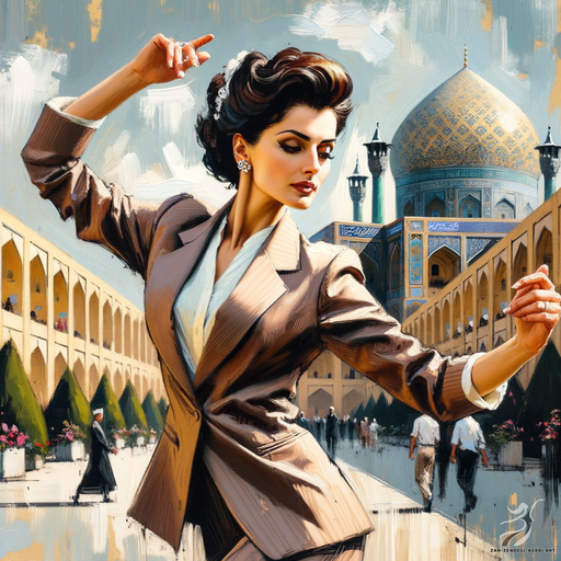 One woman, Dancing, Street